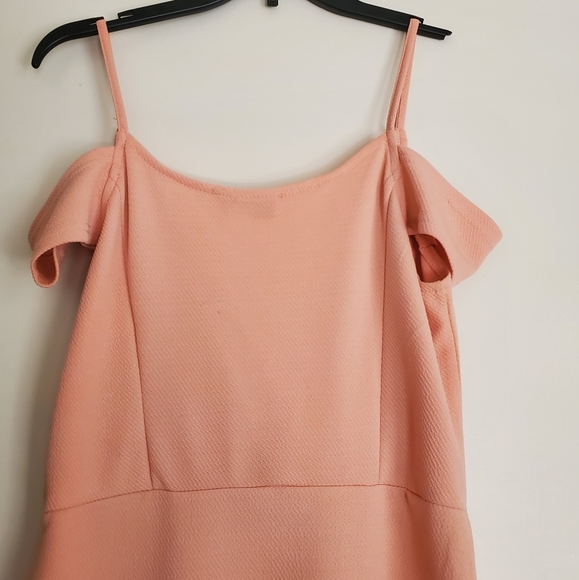 SOLD AX Paris | Cold shoulder Faux Wrap dress - Picture 8 of 14